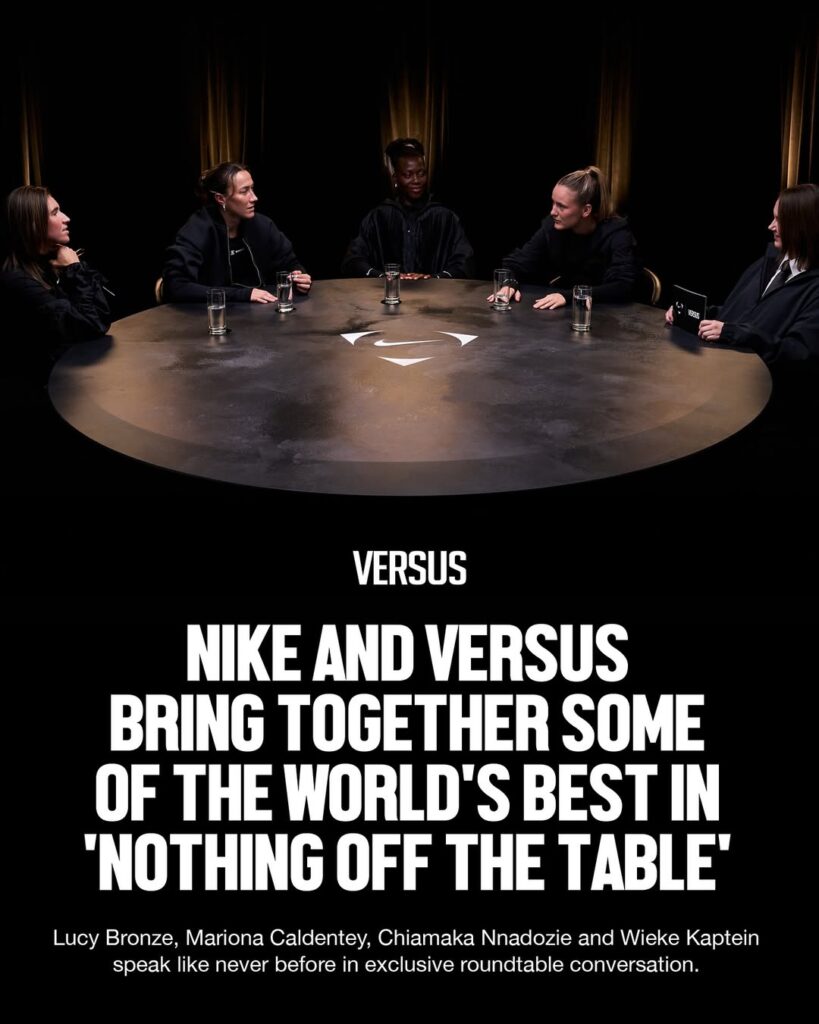 Nnadozie joins Bronze, Caldentey, Kaptein in first-ever cast of Nike, VERSUS roundtable series 39 Nnadozie joins Bronze, Caldentey, Kaptein in first-ever cast of Nike, VERSUS roundtable series