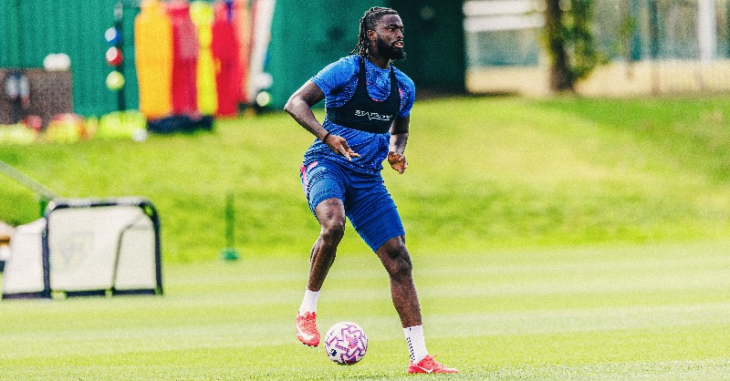 Tolu Arokodare in Wolves training