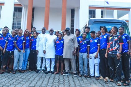 Delta State Governor Sheriff Oborevwori, presents new buses to Warri Wolves, Delta Queens