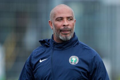 Super Eagles coach Eric Chelle... Photo: Victor Modo