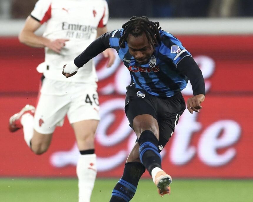 Lookman scores first goal of the season to help Atalanta secure 1-1 draw against AC Milan