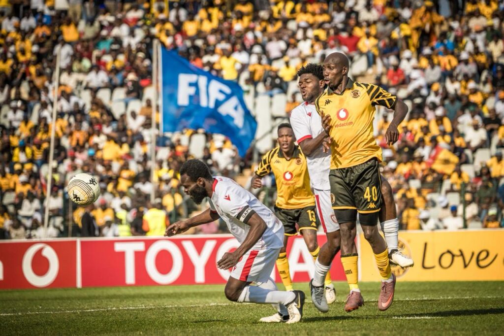 Etinosa Ighodaro (No. 40) in action for Kaizer Chiefs