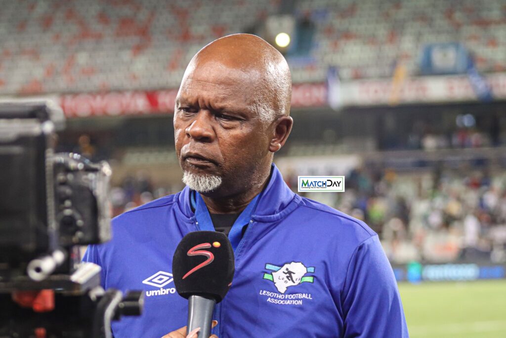 Lesotho coach Leslie Notši