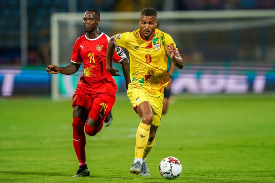 Steve Mounie in action for Benin