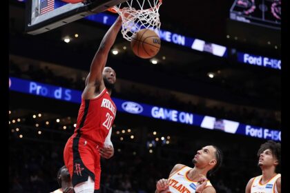 Rockets crush Hawks 133–115 as Okogie, Sheppard steal the show