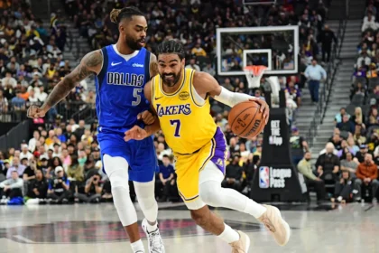 Gabe Vincent drops 22 as Lakers collapse in second half against Mavericks