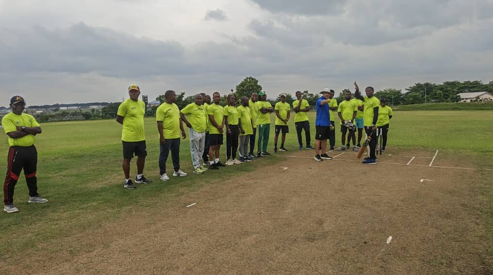 Nigerian cricket coaches in training