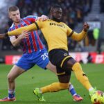 Tolu Arokodare in action against Crystal Palace