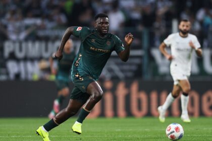 Victor Boniface in action for Werder Bremen