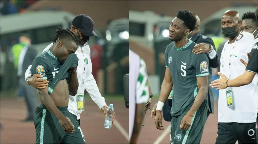 Unhappy Super Eagles players