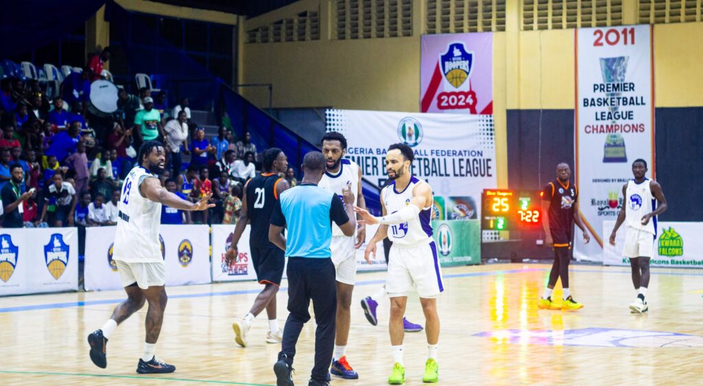 Game 1: Rivers Hoopers in action against Gboko City Chiefs