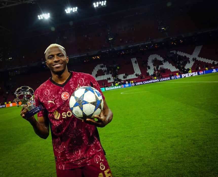 Osimhen shortlisted for Champions League player of the week