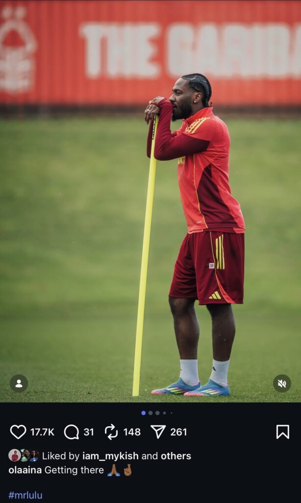 Ola Aina steps up recovery as return to competitive action draws closer