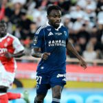Moses Simon in action against AS Monaco