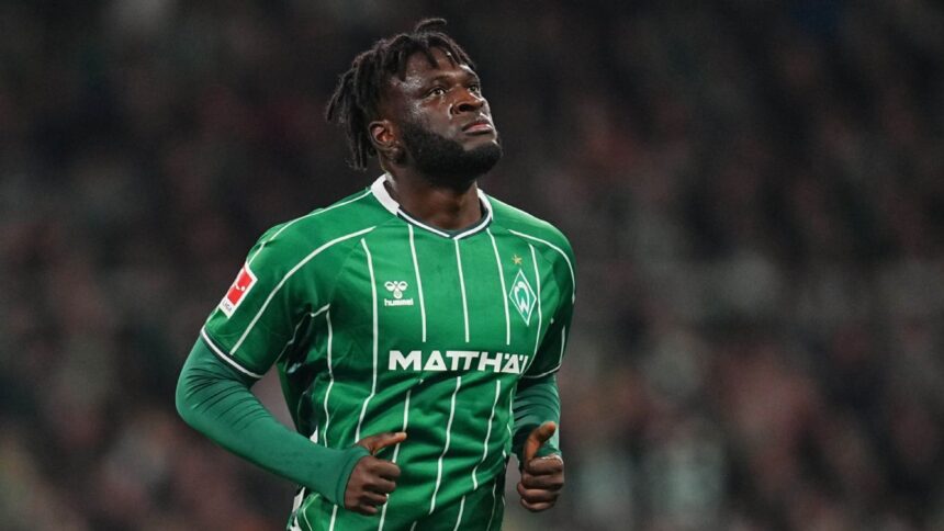 Werder Bremen boss backs struggling Boniface, says one goal could spark improved form