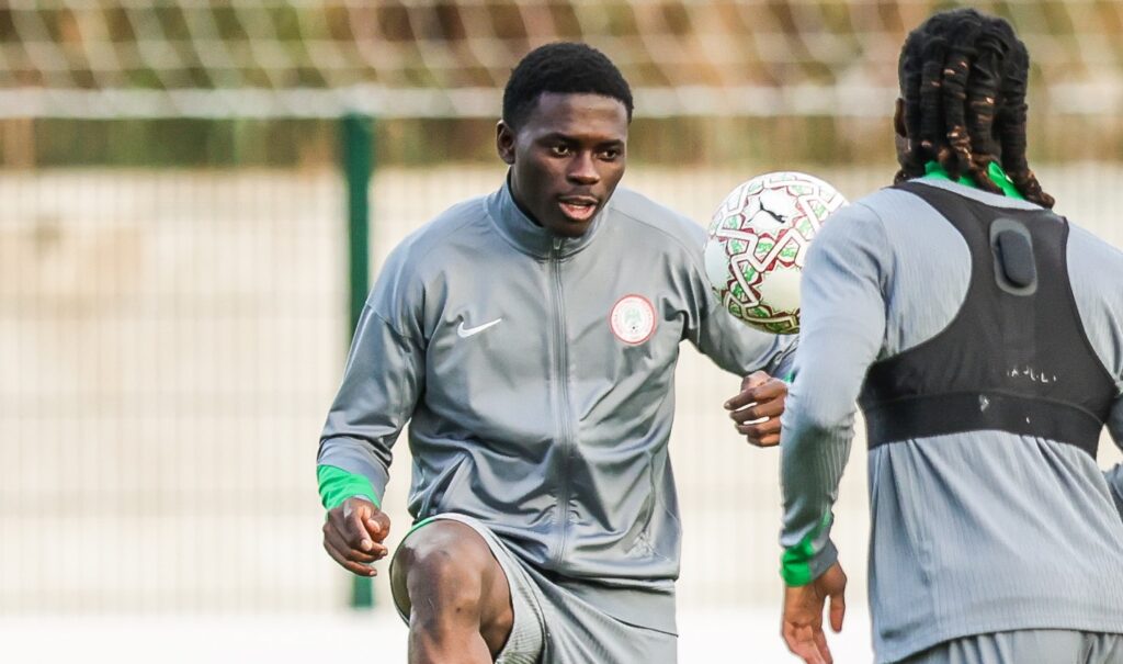 Akinsanmiro in Super Eagles training ... Photo: Victor Modo