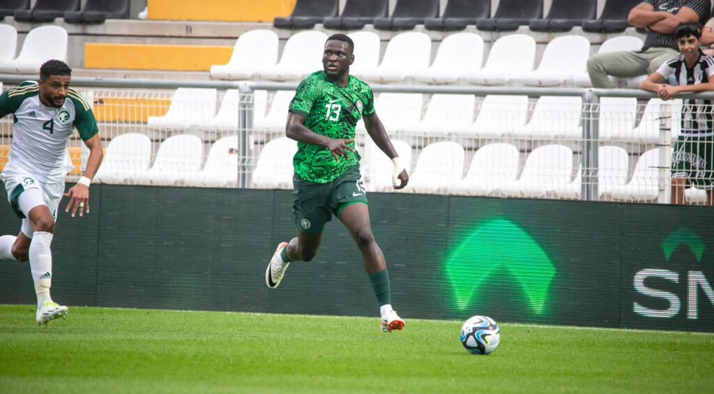 Victor Boniface in action for Super Eagles