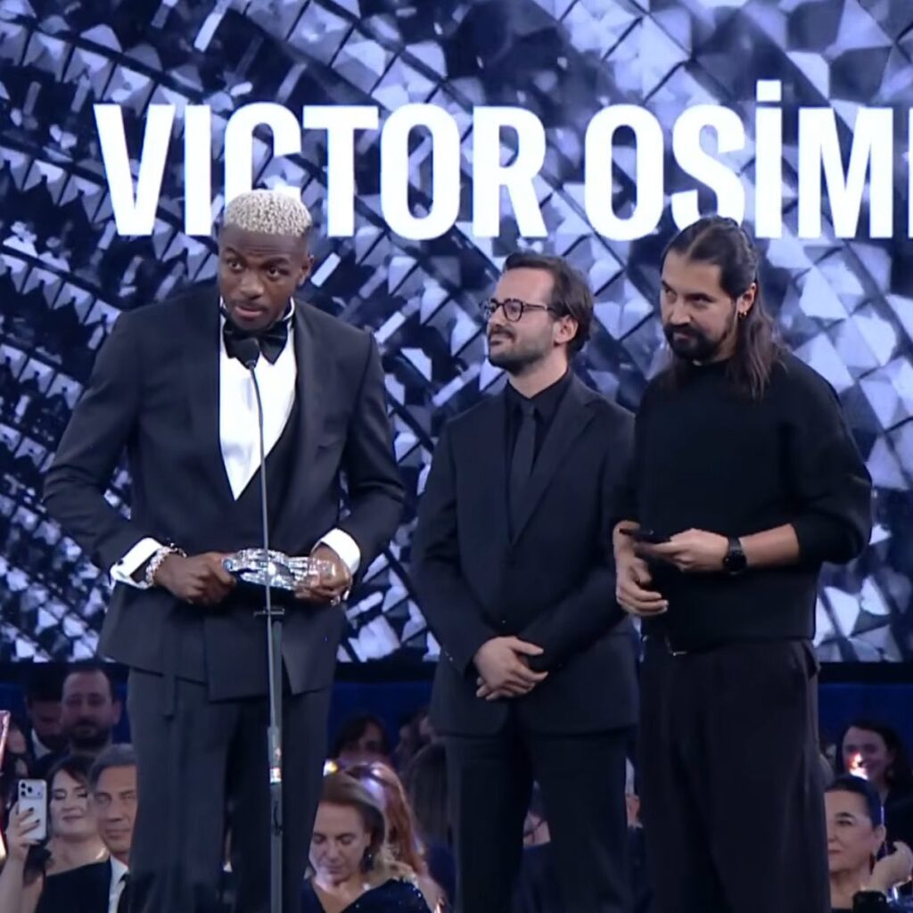 Osimhen named Sportsman of the Year at GQ Türkiye Men of the Year award