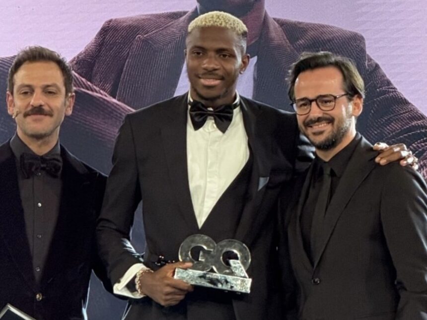 Osimhen named Sportsman of the Year at GQ Türkiye Men of the Year award