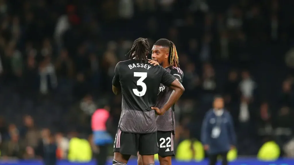 Alex Iwobi and Calvin Bassey
