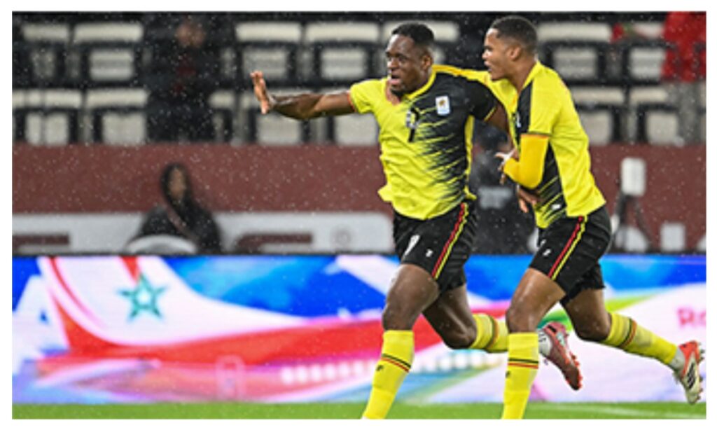 Uche Ikpeazu celebrates his goal