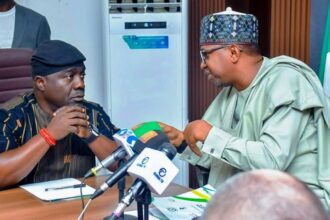 African Games: NSC Chairman Shehu Dikko (right) and Director General NSC Bukola Olopade