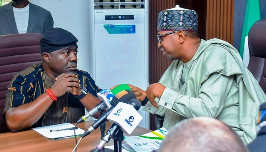 African Games: NSC Chairman Shehu Dikko (right) and Director General NSC Bukola Olopade