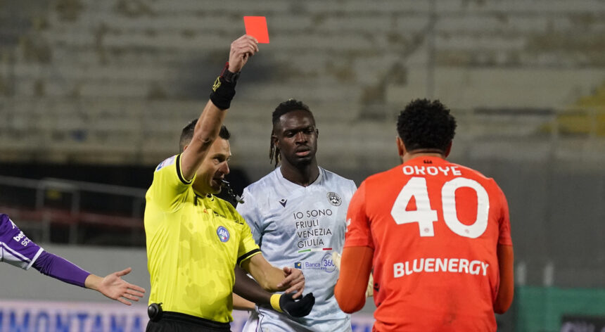 ‘Mistakes happen’ – Udinese coach defends Maduka Okoye after red card in 5–1 loss