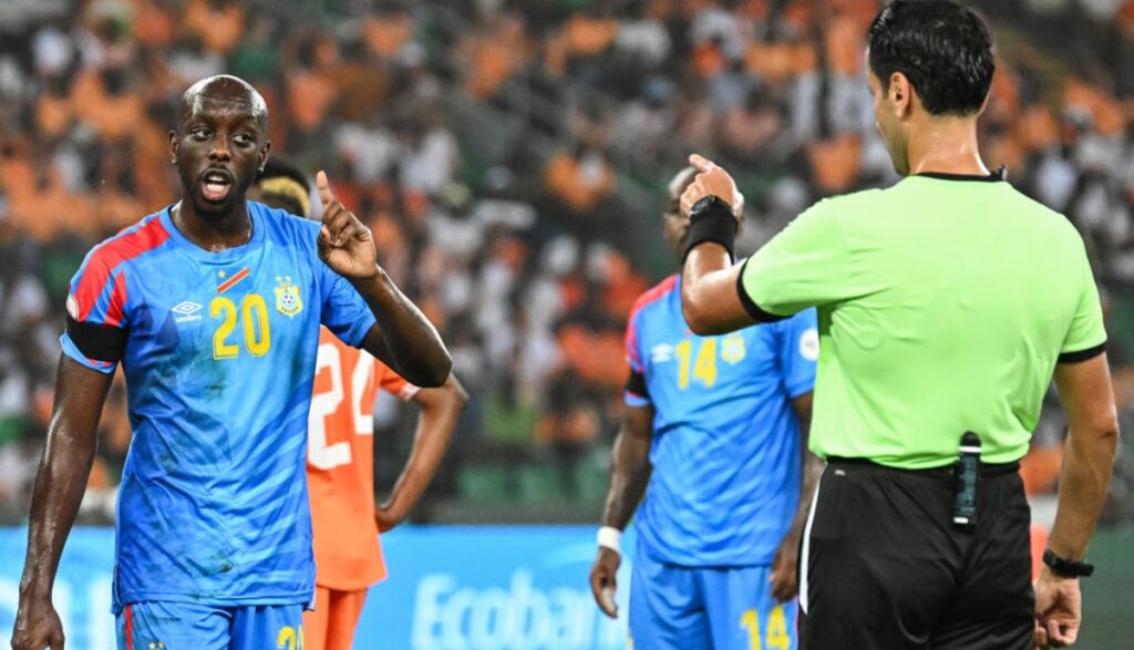 Yoane Wissa in action for DR Congo