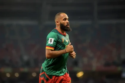 Bryan Mbuemo in action for Cameroon