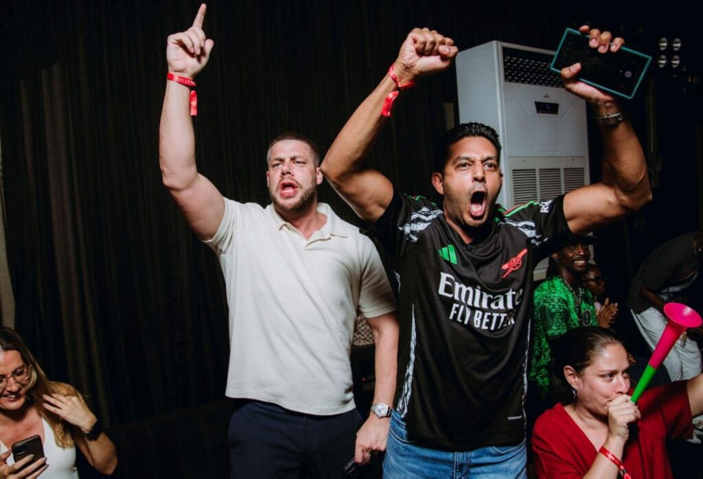 Fans at the Chivas watch party
