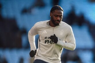 Ola Aina before the match against Aston Villa