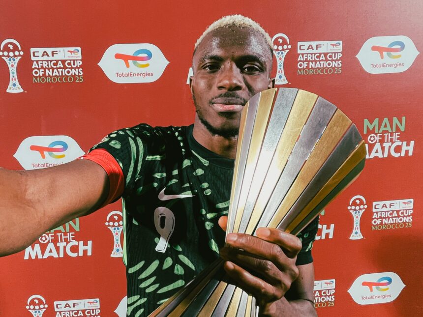 AFCON 2025: Osimhen wins man of the match award after goal, assist against Algeria