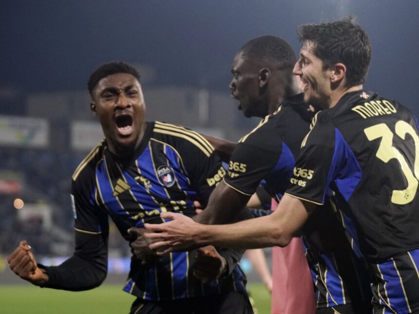 Durosinmi scores on debut to help Pisa hold Atalanta to late 1-1 draw 37 Durosinmi scores on debut to help Pisa hold Atalanta to late 1-1 draw