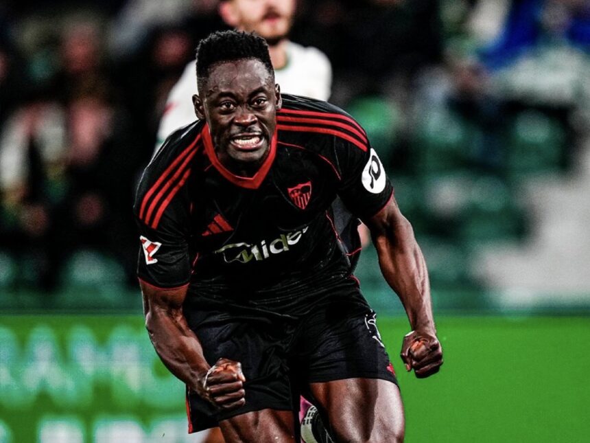 Akor Adams scores brace to help Sevilla secure late 2-2 draw against Elche