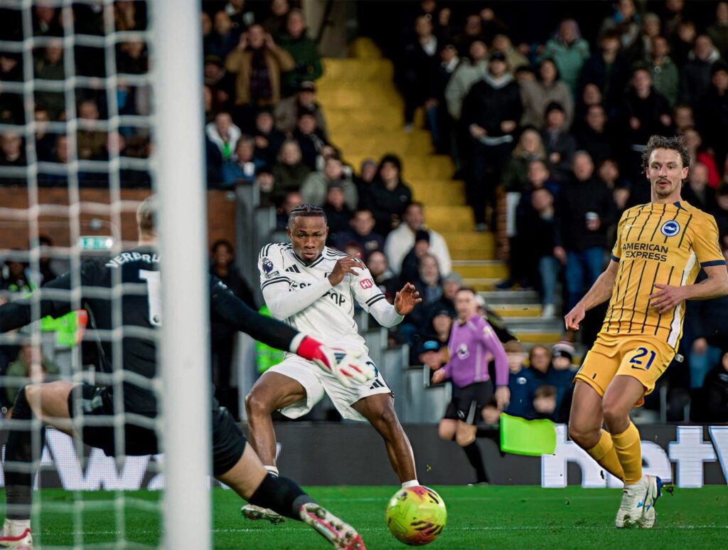 Chukwueze scores third Premier League goal as Fulham come from behind to defeat Brighton 2-1