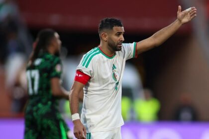 Riyad Mahrez against Nigeria