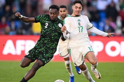 Bright Osayi-Samuel in action against Algeria