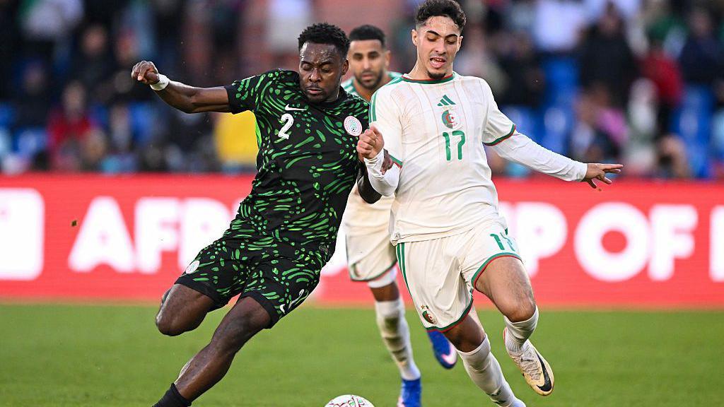 Bright Osayi-Samuel in action against Algeria 