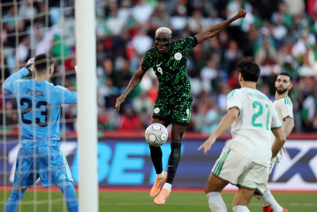 Super Eagles to play Iran, Jordan in four-nation tournament in Amman 38 Osimhen's header gave Super Eagles a 1-0 lead against Algeria