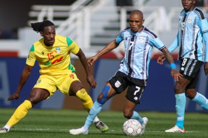Sessi D’Almeida (left) in action against Botswana