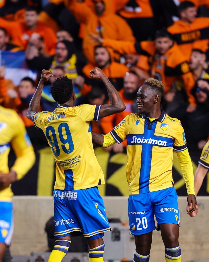 Peter Olayinka's 81st minute strike fires APOEL past Omonia in Nicosia derby