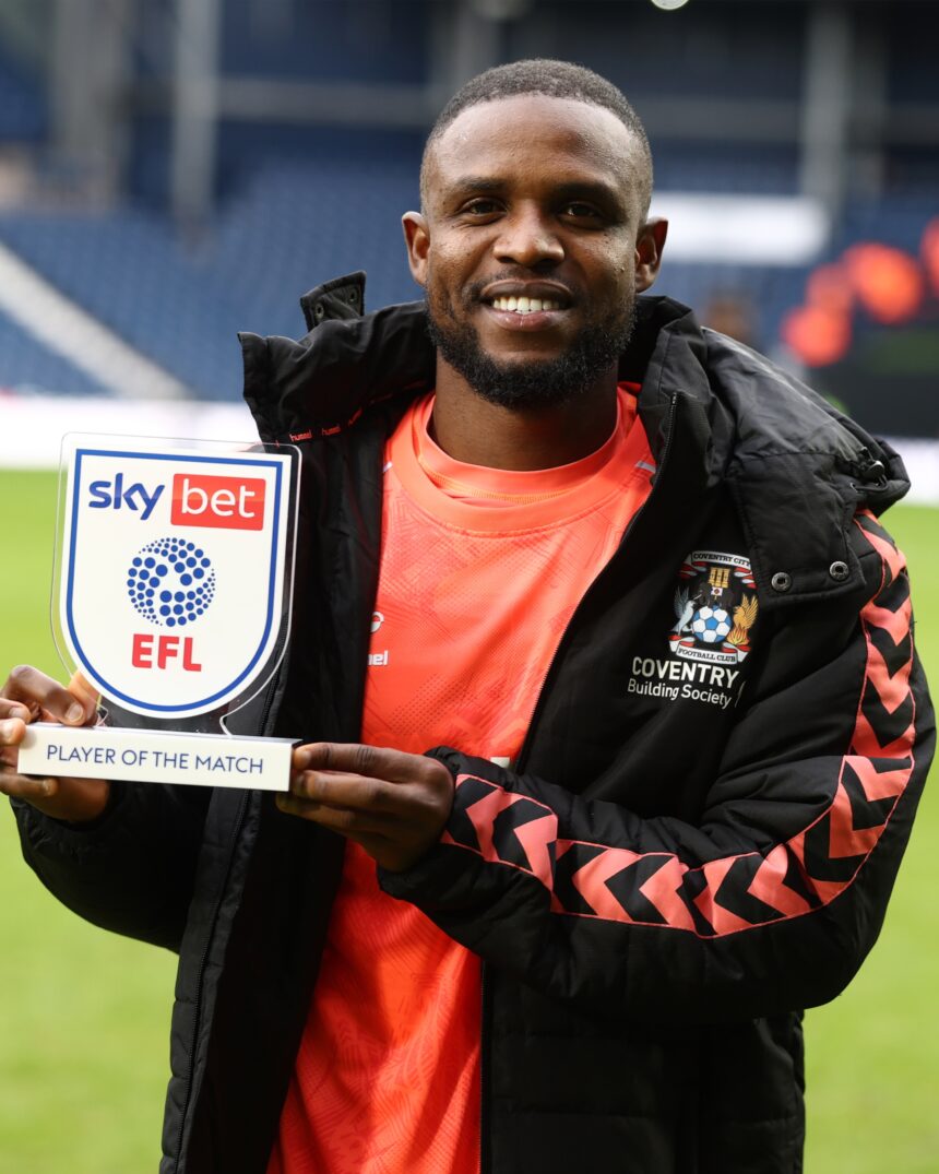 Frank Onyeka wins MOTM award in Coventry's 2-0 win