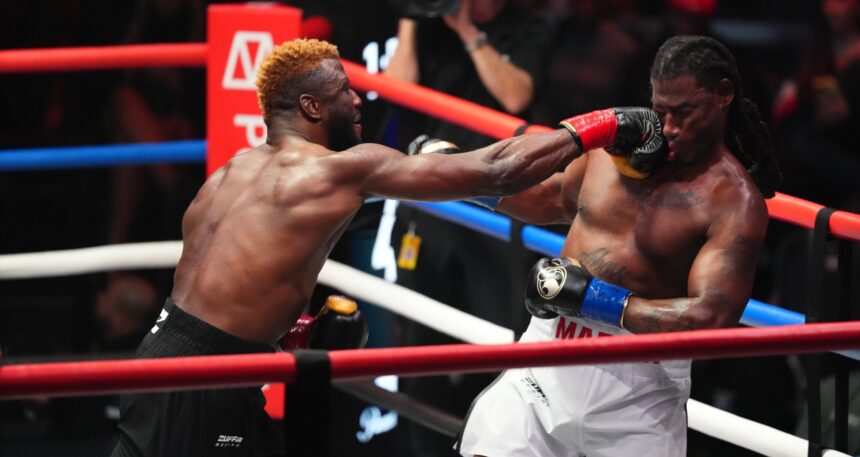Efe Ajagba knocks out Charles Martin in Round 4 on Zuffa Boxing debut