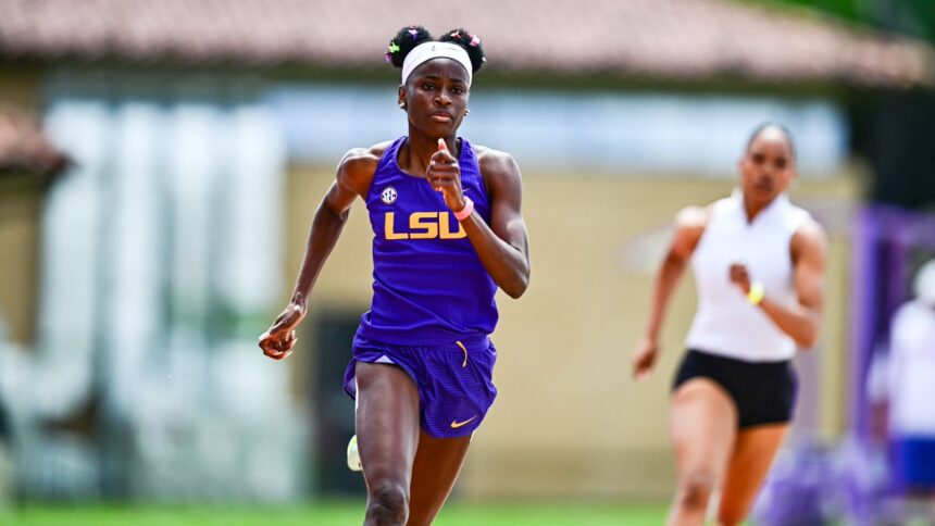 Rosemary Chukwuma blazes 7.17s, Ella Onojuvwevwo cruises to 500m victory at LSU Twilight 37 Rosemary Chukwuma blazes 7.17s, Ella Onojuvwevwo cruises to 500m victory at LSU Twilight