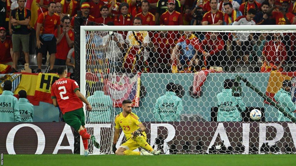 2026 FIFA World Cup: It's time to fix football's penalty problem: A case for eliminating rebounds 41 Achraf Hakimi takes a cheeky penalty