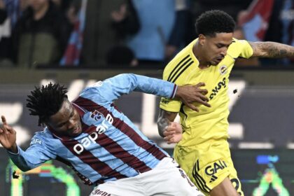 Chibuike Nwaiwu in action against Fenerbahce