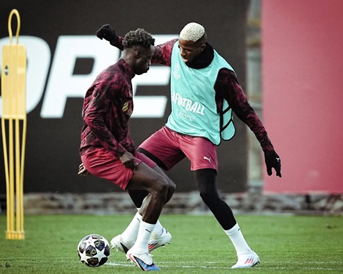 Osimhen returns to Galatasaray training ahead of Champions League clash against Juventus