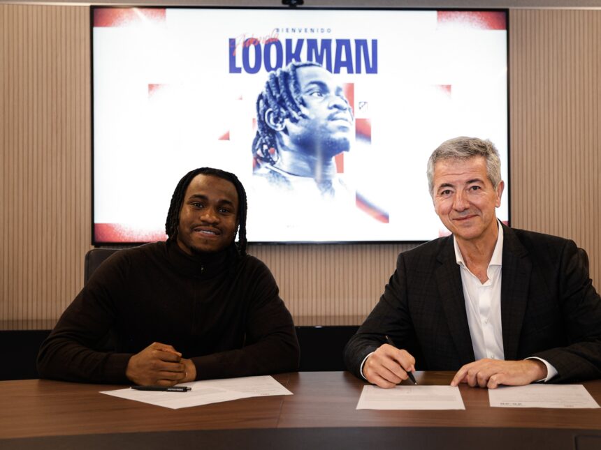 OFFICIAL: Atletico Madrid confirm Lookman signing on contract until 2030