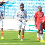 Joseph Arumala celebrates his goal for Ikorodu City against Niger Tornadoes